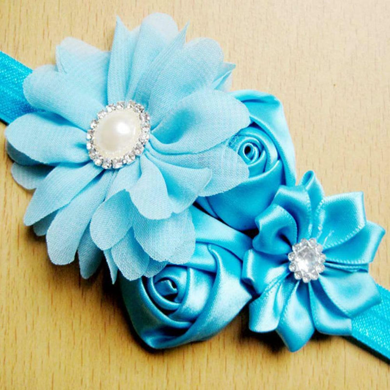 12 Colors Baby Girls Flower Hairband Chiffon Children Headband Hairdress