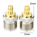 2x Antenna Adapter S021A SMA-F to UHF-F SO239 For BAOFENG UV-5R PX-777 PX-888