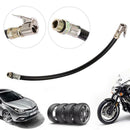Bicycle Pump Extension Hose 300psi Schrader Valve Inflator Tube Pipe Cord