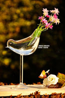 Glass Flower Plant Hydroponic Vase Terrarium Container Home Decoration Bird