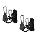 1 Pair Heavy Duty Rope Ratchet Reflector Hanger For Plant Grow Light 150lbs TS