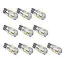 194 168 175 W5W 2825 192 Super White 5630 SMD 12V T10 Wedge LED Bulb Pack Of 10