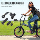 Electric Bike Half Throttle Twist Grip Lock Key Handle w/ Voltage Display