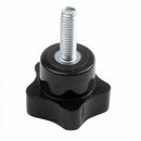 6pcs M6 x 20mm Screw thread male plastic star head fastening Knob Grip V7F8