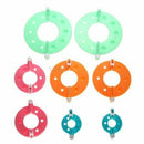 8pcs 4 Sizes Essential Pompom Maker Fluff Ball Weaver Needle Knitting Tool Xmas