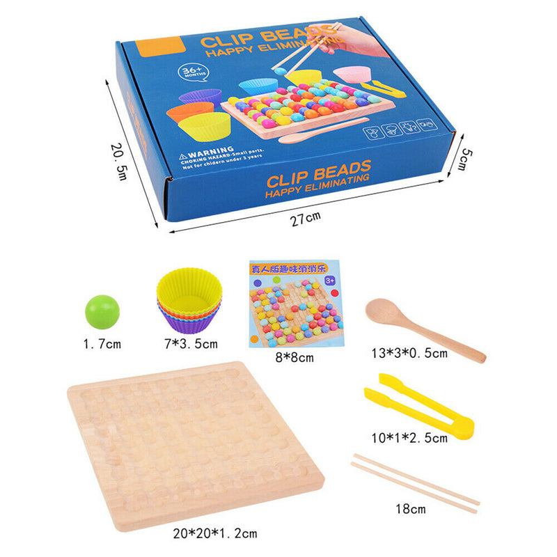 Colorful Clip Beads Puzzle Educational Toys Attention Training Desktop Games