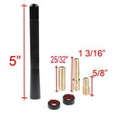 Universal 5 Inch 120mm Black Antenna Carbon Fiber Printer Short-on Car Radi W7U1