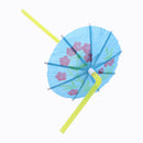 50pcs Fluorescent Umbrella Drinking Straws Paper Straws for Wedding Decor