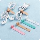 5X(4Pcs Silicone Strap Earphone Storage Tape Power Line Data Cable Tie Out G8G5)