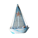 2pcs Handcrafted Wood Nautical Fish Net Sailing Ornament Home Desktop Decor