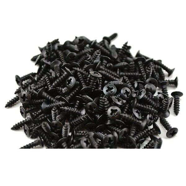 100pcs Black Guitar Pickguard Screws For Fender Strat/Tele Electric Guitar