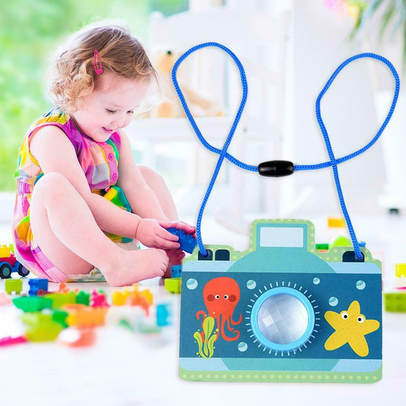 Multi-Prism Effect Cartoon Camera Style Kaleidoscope Paper Card Fun Toys