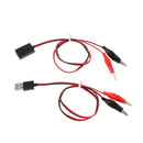 Alligator Clips To USB Male + Alligator Clips To USB Female Test Lead