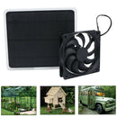 20W 12V Solar Panel Exhaust Fan Cooling Ventilator Black Easy to carry
