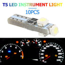 10pcs Car T5 3 LED SMD 3528 LED Light Bulbs for Instrument Cluster Lamp