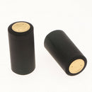 100 Pieces Heat Shrink Capsules Wine Shrink Caps Bottle Seals 34mm Black