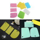 3x Plastic Dough Icing Fondant Scraper Cake Decorating Baking Pastry Tools