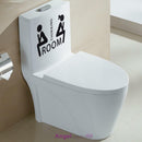 Thinking Room Toilet Paste Wc Door Sign Removable Toilet Wall Stickers