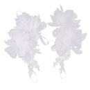 Wedding Fingerless Lace Flower Rhinestone Evening Party Women Bridal Gloves