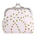 Women Kids Hollow Mini Coin Wallets PU Leather Clip Card Clutch Holder Case