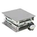 5.3inch x 3.9inch Lab Jack Scissor Stand Platform, Stainless Steel, Physics