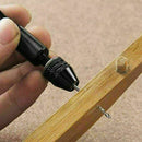 Micro Mini Aluminum Hand Drill With Keyless Chuck + Twist Tools 10 Drills W Q3Q5