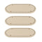 3x Crochet PU Bag Bottom Shaper Cushion Hand-woven Bag Pad Accessory Beige