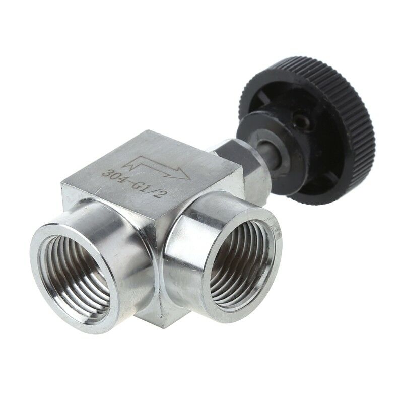 1/2" BSP Female Thread 304 Stainless Steel Flow Control Shut Off Needle Valve