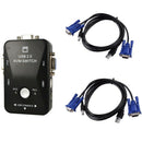 Usb 2.0 Kvm Switch 2 Port Usb Switcher 1920*1440 Vga Svga Switch Splitter B V9O4