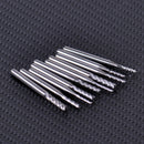 10pcs CNC PCB Rotary Burr Carbide End Mill Engraving Drill Bits 1.3mm to 3.175mm