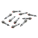 10pcs 8mm 24V DC Red LED Metal Indicator Signal Light Lamp XD8-2