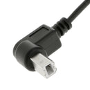 5ft USB To Printer Cable 90 Degree USB 2.0 A Male To B Plug Extension Cord
