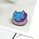 Creative Clothing Bags Alloy Badge Women Men Cute Phone Cat Brooch Jewelry