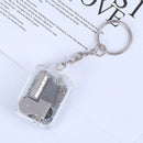 Music Box DIY Mechanical Metal Music Boxes Clockwork Keychain Gift 3C