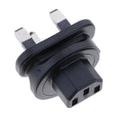 IEC320-C13 Male to UK Female Socket PDU Power Adapter 3-Pole For Travel 110-250V
