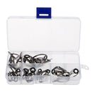 30pcs Fishing Rod Guide Tip Top Replacement Repair Kit 2.2#-3.0# Rings