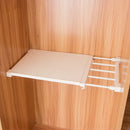 Telescopic Wardrobe Storage Rack Shelf Adjustable Kitchen Cabinet Storage C
