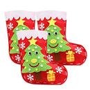 3 Sets Xmas Tree Stocking Non-woven Felt Applique Kit for DIY Sewing Project