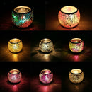 Pack 3 Mosaic Glass Candle Holder Tealight Votive Holder Wedding Party Decor