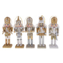 10x 12cm Wooden Nutcracker Handcraft Christmas House Office Home Decoration