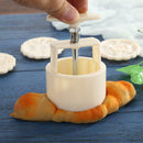Emoticon Print Mooncake Mold Hand Press Cake Pastry Decor Kitchen Bake Tool
