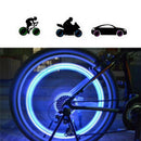 2PCS Neon LED Lamp Flash Tyre Wheel Valve Cap Light For Car Bicycle Motorcy JR