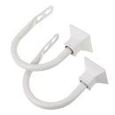 Set of 2 Square Metal Decorative Curtain Hold Backs, Wall Mounted Window Dr