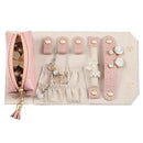 Travel Jewelry Organizer,Portable Leather Jewelry Roll for Travel,Mini Size G3H4