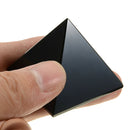 Natural 40mm Reiki Energy Black Obsidian Pyramid Crystal Protective Healing