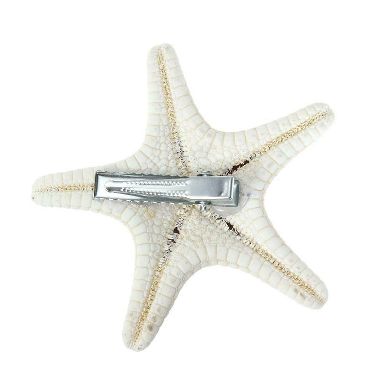 Natural Sea Star Girl Hair Stick Pins Lady Hair Clip Clamp Head Accessories