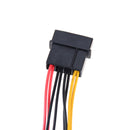 IDE 4-Pin To 4X 3-Pin TX3 Case Cooling Fan Power Adapter Converter Cable M&E
