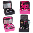 Professional Large Makeup Bag Cosmetic Case Storage Handle Organizer Travel J5Y7