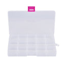 15 compartment transparent visible plastic fishing lure box fishing tackle box &