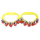 2x Music Percussion Hand Held Drum Tambourine 10 Jingle Bells Random Color
